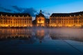 Reflection of Place De La Bourse in Bordeaux Royalty Free Stock Photo