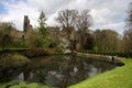 Reflection of Prudhoe Castle Royalty Free Stock Photo
