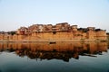 Reflection of Ramnagar Fort, varanasi Royalty Free Stock Photo