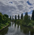 A reflection of the River Ouse, York, UK. Royalty Free Stock Photo