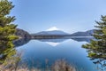 Reflection scene of Mt.Fuji at Motosu Lake