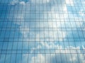 Reflection of Sky and cloud on glass building Royalty Free Stock Photo