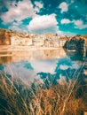 Reflection of sky in a mining spot