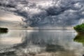 The reflection of the sky in the water Royalty Free Stock Photo