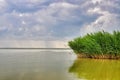 The reflection of the sky in the water Royalty Free Stock Photo