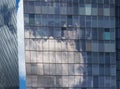 Reflection of sky in windows of modern building Royalty Free Stock Photo