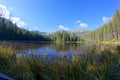 Reflection on Smreczynski lake in Koscieliska Valley, Tatras Mountains in Poland Royalty Free Stock Photo