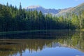 Reflection on Smreczynski lake in Koscieliska Valley, Tatras Mountains in Poland Royalty Free Stock Photo