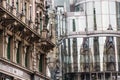 Reflection of Stephansdom cathedral-Vienna,Austria Royalty Free Stock Photo
