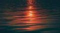 Reflection of the sun in water, sun lane in waves Royalty Free Stock Photo