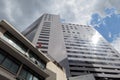 Reflection of sunlight on the building glass in the midday Royalty Free Stock Photo