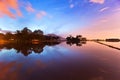 Reflection sunrise in Bukit Mertajam Penang