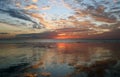 Reflection Sunset, Cable Beach, Broome, Royalty Free Stock Photo