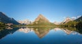 Reflection at Swiftcurrent lake - Glacier national