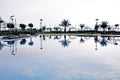 Reflection in a swimming pool Royalty Free Stock Photo