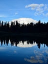 Reflection on Tipsoo Lake Royalty Free Stock Photo