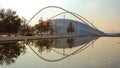 Reflection of Velodrome in the water