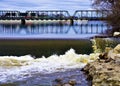 Sixth Street Bridge over the Grand River Royalty Free Stock Photo