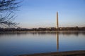 Reflection of Washington monument on a pond Royalty Free Stock Photo