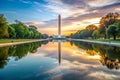 Reflection of Washington Monument Royalty Free Stock Photo