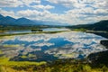 Reflection Wetlands Mountain Landscape Royalty Free Stock Photo