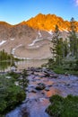 Alpine lake in the White Cloud Wilderness near Sun Valley, Idaho Royalty Free Stock Photo
