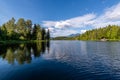 Reflections in Alta Lake in Whistler Royalty Free Stock Photo