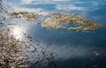 Reflections of beautiful blue sky and sun,Andover,England,United Kingdom Royalty Free Stock Photo