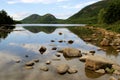 Reflections of Bubble Mountain in Jordan Lake Acadia National Park Royalty Free Stock Photo