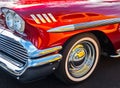 Reflections and a 1958 Chevy Royalty Free Stock Photo