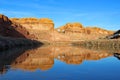 Colorado River Valley, Utah in winter Royalty Free Stock Photo