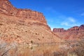 Colorado River Valley, Utah in winter Royalty Free Stock Photo