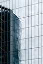 Reflections on curtain wall glass facade of modern office skyscrapers in the City of London Royalty Free Stock Photo