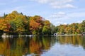 Reflections of Fall Colors on a Tranquil Lake #5