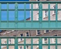 Reflections on glass building facade Royalty Free Stock Photo