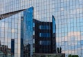 Reflections in Modern Bulgarian Commercial Building Glazed Facade Royalty Free Stock Photo