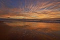 Reflections of a gorgeous golden sunrise