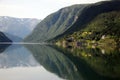 Reflections in Hardangerfjord, Norway Royalty Free Stock Photo