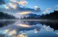 Reflections at Lake Matheson Royalty Free Stock Photo