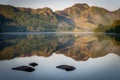 Reflections on Llyn Crafnant III Royalty Free Stock Photo