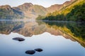 Reflections on Llyn Crafnant Royalty Free Stock Photo