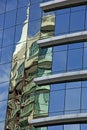 Reflections in a modern building Royalty Free Stock Photo