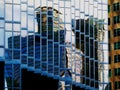 Architectural Abstract of Glass Office Tower Downtown Royalty Free Stock Photo