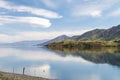 Reflections of the mountains in Lake Hawea, New Zealand Royalty Free Stock Photo