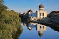 Reflections at the river in Oradea Royalty Free Stock Photo