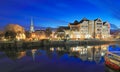 Reflections in the River Ouse in York Royalty Free Stock Photo