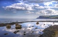 Reflections in Robin Hoods Bay, Yorkshire, England Royalty Free Stock Photo