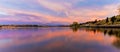 Reflections of a Scenic Sunset in the Waters of Hauser Lake, Mon