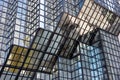 Reflections in skyscrapers windows. Downtown, business center of Toronto Royalty Free Stock Photo