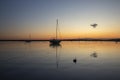 Reflections of the Sunset at Old Leigh Leigh-on-Sea Essex England Royalty Free Stock Photo